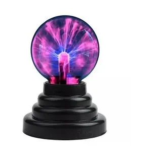 Lampe boule magique noir plasma nouveauté sphère électrostatique usb v... pas cher