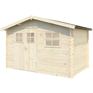Abri jardin bois "Seville" - 5.6 m² - 3.04 x 1.89 x 2.17 m - 19 mm - B... pas cher