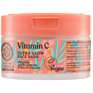 Natura Siberica Disques activateurs d'éclat vegan - Vitamine C - Visage - 20 unités