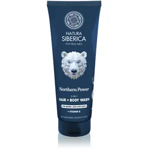 Natura Siberica Arctic Wild Northern Power gel lavant pour cheveux, ba... pas cher
