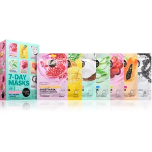 Organic Shop - 7 Masques tissu Coffrets soin visage 1 pieces unisex pas cher