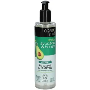 Comparateur de prix : Organic Shop Shampoing réparateur - Avocat & miel bio - Cheveux abîmés - 280 ml
