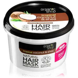 Comparateur de prix : EUROPHARMA Organic Shop Masque Hydratant Naturel pour Cheveux Noix de ...