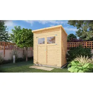 ALPHOLZ Cabane à outils Mollie Naturel , 19 mm Épaisseur de paroi 191 ... pas cher