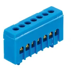 Morek - Bornier de neutre isolé bleu 7 bornes pour câble de 1,5 à 16mm...Vendu paramazon