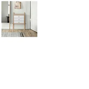 Comparateur de prix : Mes Chevet 3 tiroirs 51x35x71 cm décor chêne et blanc - LUDOMIL
