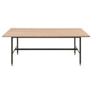 Comparateur de prix : Table rectangulaire en bois et métal noir L200