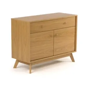 Paris Prix Buffet 2 Portes & 1 Tiroir "Kensal" 100cm Chêne