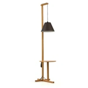 Comparateur de prix : Lampadaire Design avec Table d'Appoint Floor 199cm Chêne & Noir