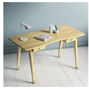 Comparateur de prix : Maison et Styles Bureau scandinave 2 tiroirs 140x70x75 cm décor chêne naturel