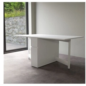 Table à manger 170x90x75 cm blanc - LOKSA pas cher