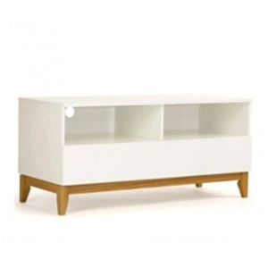 Paris Prix Meuble TV Design "Blanco" 120cm Blanc pas cher