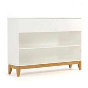 Paris Prix Console 2 Niches & 1 Tiroir Blanco 120cm Blanc pas cher