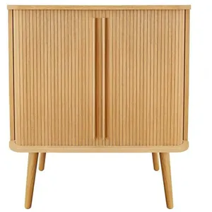 Comparateur de prix : GENERIQUE Buffet 2 Portes Design Rove 95cm Chêne