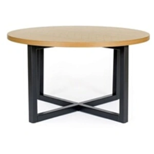 Comparateur de prix : Table Basse Ronde Camden 80cm Chêne & Noir