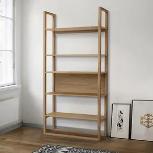 Comparateur de prix : Maison et Styles Bibliothèque 5 niveau 90x32x185 cm chêne