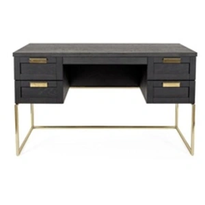 GENERIQUE Bureau Design Pimlico 130cm Charbon pas cher