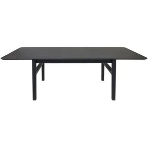 Comparateur de prix : Woodman Table à manger extensible 8 à 10 personnes en bois 180-220x90cm - Noir