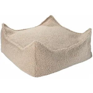 Comparateur de prix : Wigiwama Pouf Enfant Carré Bouclette Bouclyn Biscuit