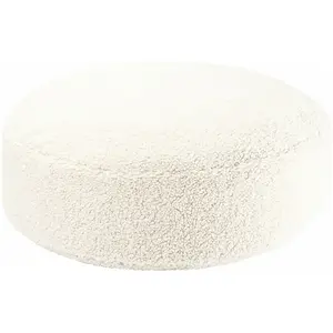 Comparateur de prix : Wigiwama Pouf Ottoman Cream White molletonné