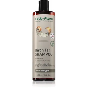 Folk & Flora Birch Tar shampoing nettoyant en profondeur pour peaux sè... pas cher