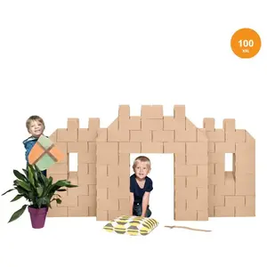 malette de 100 briques en carton écologique gigiblocks pas cher