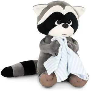 Peluche Raton Laveur Avec Serviette 20cm Life Collection Grey pas cher