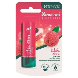 Himalaya Litchi Shine Lip Balm pour des lèvres brillantes, douces et souples, riche en vitamine E et en antioxydants, 4,5g pas cher