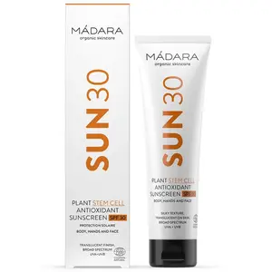 Mádara Crème solaire antioxydante à base de cellules souches végétales Spf30 100 Ml
