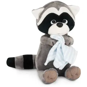 Peluche Raton Laveur Avec Serviette Life Collection Grey pas cher