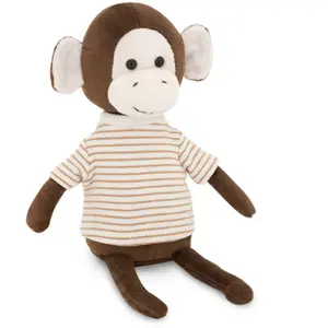 Jouets orange peluche singe 18 cm - Charlie le singe pas cher