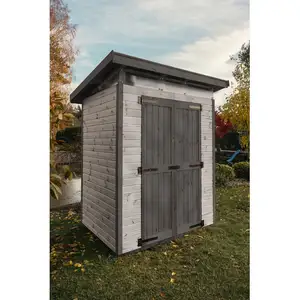 UPYARD StrongBox M Marron - Abri de jardin en bois gris pas cher