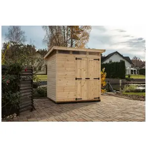 UPYARD StrongBox L Naturel - Abri de jardin en bois naturel  pas cher