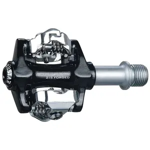 Comparateur de prix : Pédales VTT EXUSTAR E-PM215 en Aluminium Noir, Compatibles SPD, 81x55mm