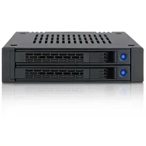 Comparateur de prix : Accessoire panneau Icy Dock MB742SP-B Noir Hot-swap 2,5" vers 3,5" SATA/SAS