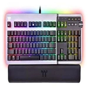 Thermaltake Clavier Gamer mécanique K5 RGB Argent Cherry MX Silver