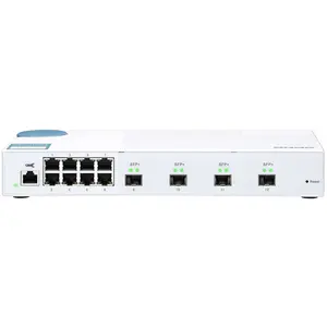 Comparateur de prix : QNAP QSW-M408S 8 Port 1Gbps 4 Port 10GbE SFP+ Web Management Switch