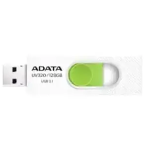 A-Data ADATA UV320 - Clé USB - 128 Go - USB 3.1 - Blanc/vert