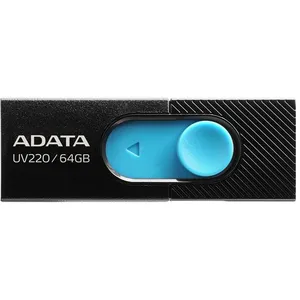 ADATA UV220 lecteur USB flash 64 Go USB Type-A 2.0 Noir, Bleu pas cher
