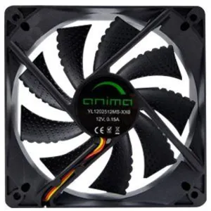 Tacens Anima AF12, Ventilateur pour PC 12cm, 12v, 14dB, 9 Lames, 1200RPM, Noir pas cher
