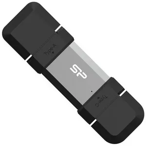 Clé USB 128 Go Silicon Power USB3.2 + Type C C51 Noir pas cher