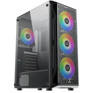 Comparateur de prix : Xigmatek Boîtier Moyen Tour ATX Gaming X RGB avec Panneau Vitré, Noir EN46621