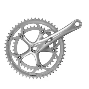 Pedalier route sunrace r96 8 9 10v compact argent 170mm 50 34 axe carre pas cher