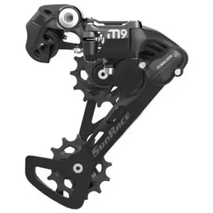 SunRace Dérailleur MTB 9V Shimano en Aluminium Noir, Cage Longue, 51 Dents pas cher