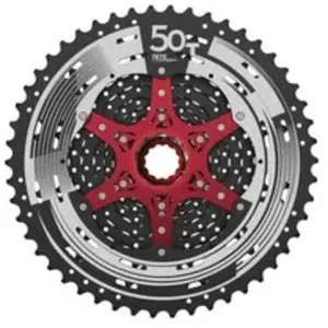 Comparateur de prix : Cassette VTT 12V 10-50 Dents en Aluminium Noir avec Corps SRAM - SUNRACE