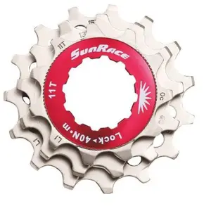 Comparateur de prix : Kit de 3 pignons et lockring Sunrace pour cassette 12v argent (11/13/1