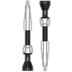 Valve Tubeless Lezyne CNC 44mm en Aluminium Argent avec Retrait Noyau - 1 PaireVendu paramazon