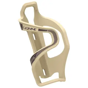 Lezyne Porte-bouteille Flow Cage SL-R en composite, marron clair mat, droite