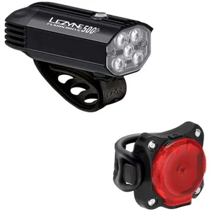 Lezyne Set de lumières de vélo Fusion Drive 500+ et Zecto Drive 20, noir satinéVendu paramazon