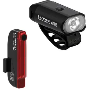 Lezyne Ensemble De Lumières Mini Drive 400 Xl/stick+Vendu parbikeinn